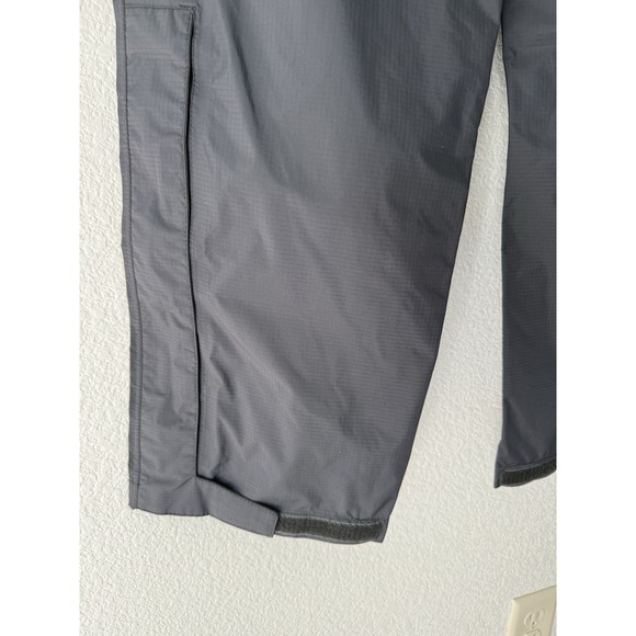 LLBean Womens Waterproof Rain Pants Large Black Nylon Outdoors PRISTINE - Picture 3 of 5